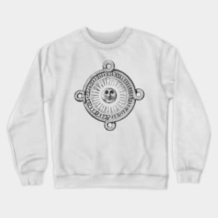 Sun from Ancient History Of Mexico (1853) Crewneck Sweatshirt